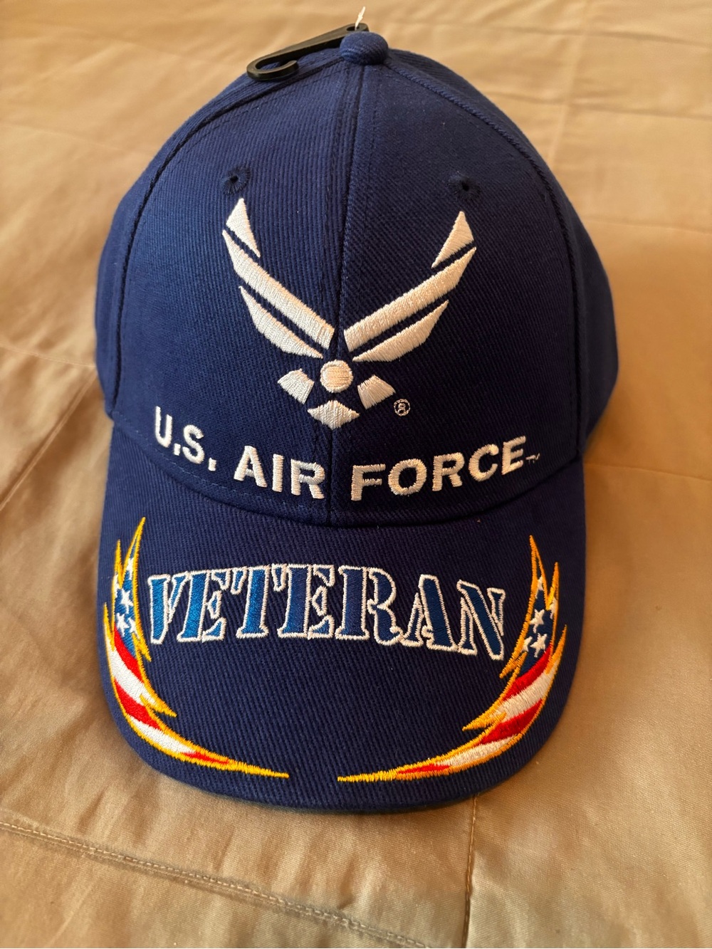 U.S. Air Force Veteran Embroidered Navy Cap